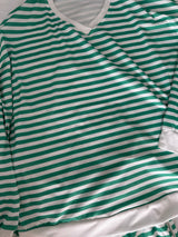 Green Stripe Sweater and Shorts Co-ord