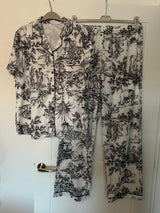 Black and White Toile Print Pyjamas