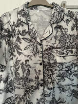Black and White Toile Print Pyjamas