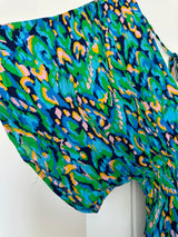 Abstract Print Wide Leg Jumpsuit