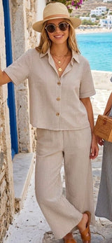 Beautiful Linen Blend Co-ord. Size 8-12