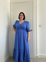 Tiered V-neck Midaxi Dress Sz 12-18