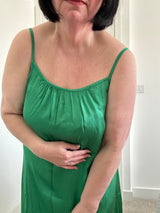 Silky Tiered Strappy Maxi Dress. Sz 12-18