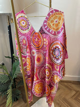 Pattern Beach Dress Cover Up. 10-22/24