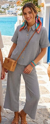 Beautiful Linen Blend Co-ord. Size 8-12
