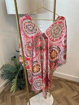 Pattern Beach Dress Cover Up. 10-22/24