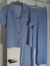 Blue Stripe short sleeve pyjamas