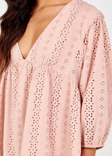 Baby Doll Dress with tie neck detail