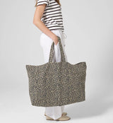 Washed Leopard Tote and matching Pouch set