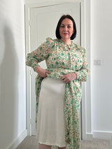 Shirred Chiffon Dress