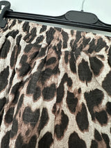 Leopard Print Shorts Co-ord Set.  One size 10-18. Necklace included