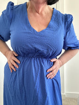 Tiered V-neck Midaxi Dress Sz 12-18