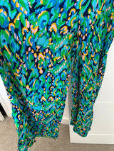 Abstract Print Wide Leg Jumpsuit