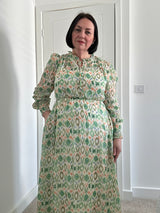 Shirred Chiffon Dress