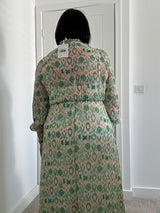 Shirred Chiffon Dress