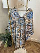 Pattern Beach Dress Cover Up. 10-22/24