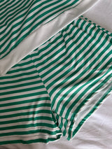 Green Stripe Sweater and Shorts Co-ord