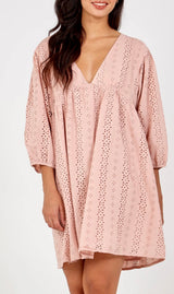 Baby Doll Dress with tie neck detail