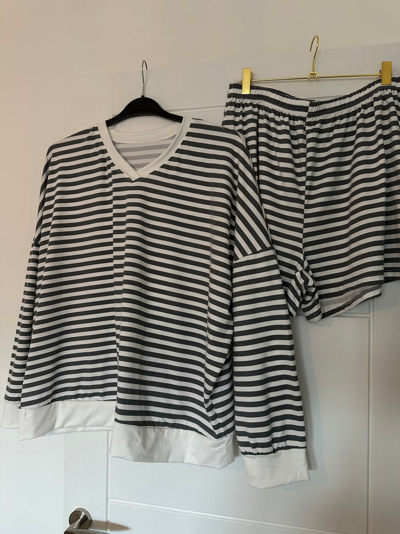 Stripe Sweater and Shorts Co-ord - various colours