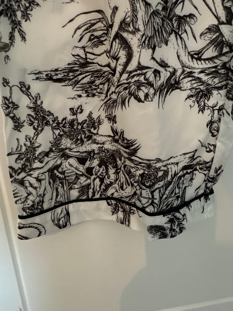 Black and White Toile Print Pyjamas