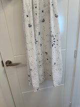 Beautiful White Patterned 100% Cotton Dress 8-16