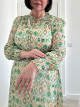 Shirred Chiffon Dress