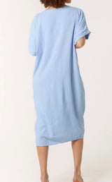 Twisted Front Crinkle Knot Dress