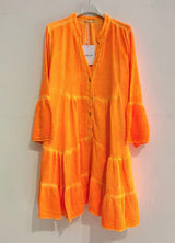 Short Neon Cotton Dress 8-18