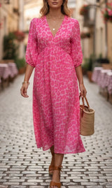 Leopard Dress 100% cotton - 8-18