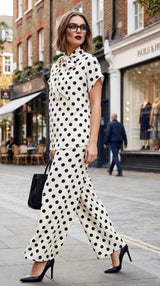 Polka Dot Two Piece Set Co-Ord - Wedding guest - Day at the races