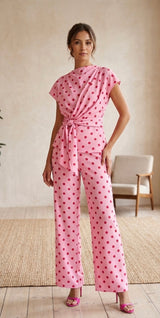 Polka Dot Pastel Co-ord - one size 6-10