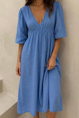 Cotton Midi Dress