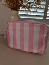 XL Stripe Nylon Pouch - Various Colours **Free personalisation**
