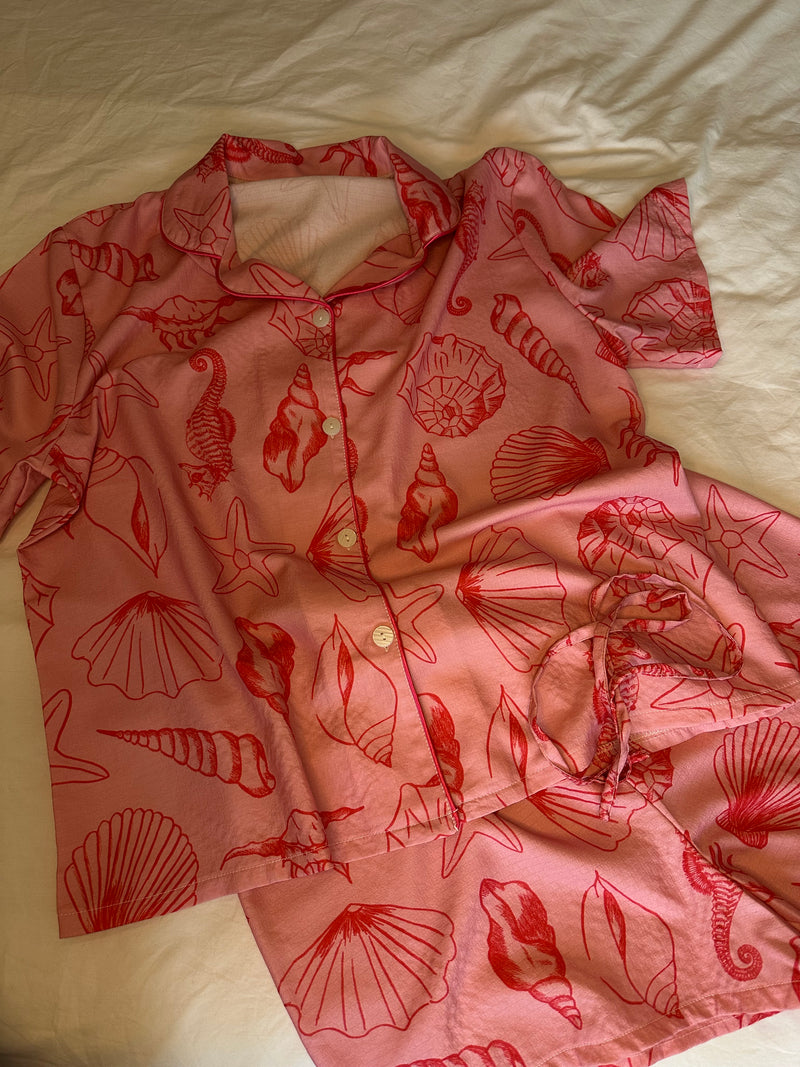 Seashells Shorts Set Pyjamas
