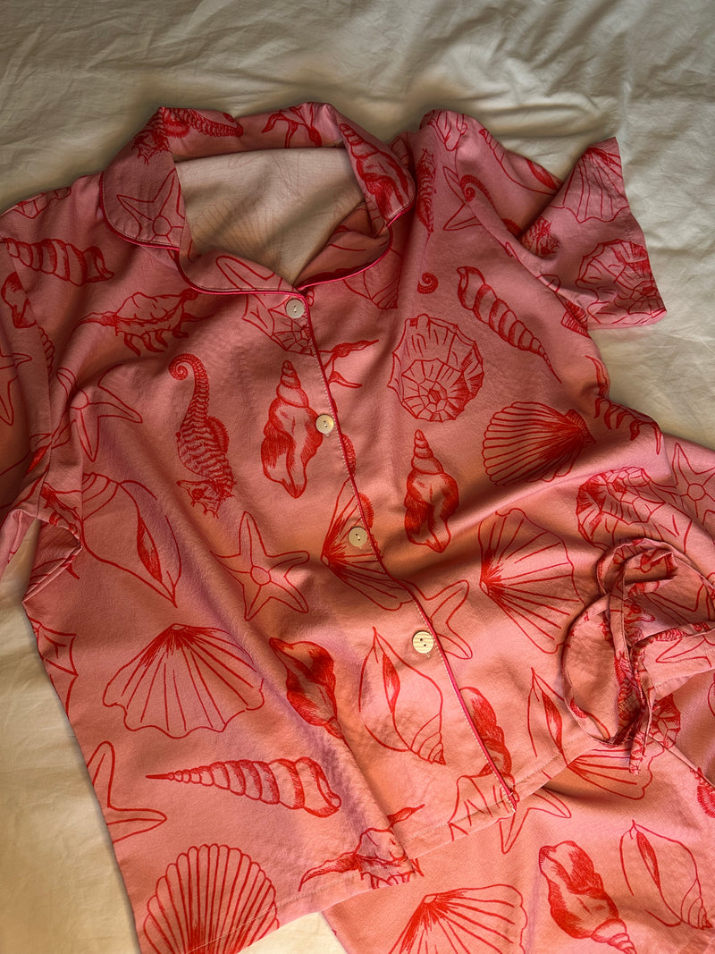 Seashells Shorts Set Pyjamas