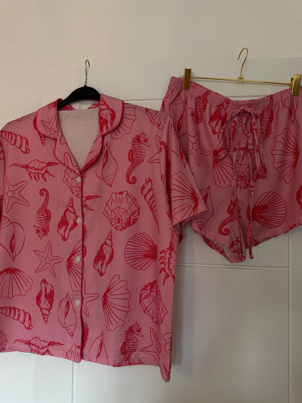 Seashells Shorts Set Pyjamas
