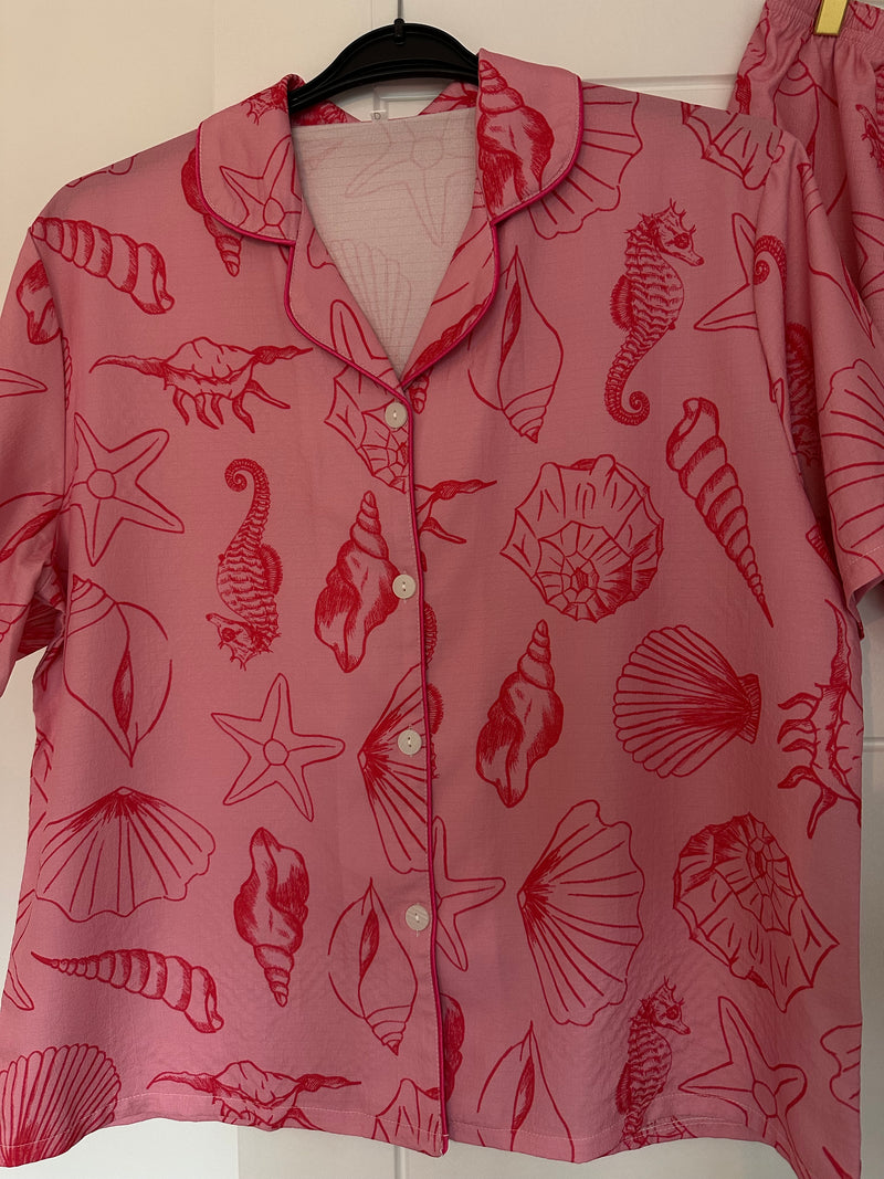 Seashells Shorts Set Pyjamas
