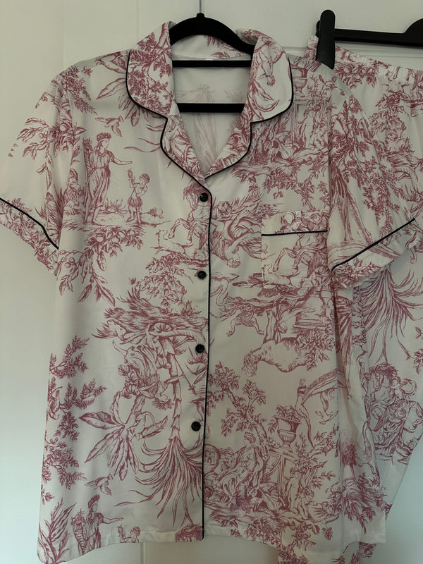 Ladies Toile Pyjamas- various colours - various sizes