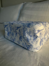 Blue Toile Chinoiserie Medium Nylon Pouch
