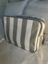 XL Stripe Nylon Pouch - Various Colours **Free personalisation**