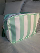 XL Stripe Nylon Pouch - Various Colours **Free personalisation**