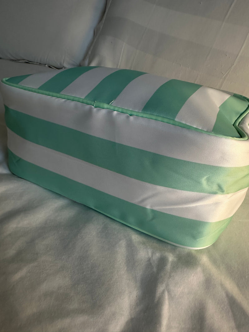 XL Stripe Nylon Pouch - Various Colours **Free personalisation**