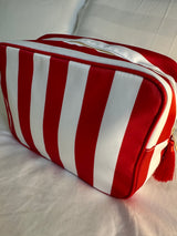 XL Stripe Nylon Pouch - Various Colours **Free personalisation**