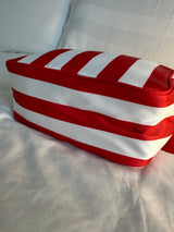 XL Stripe Nylon Pouch - Various Colours **Free personalisation**