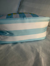 XL Stripe Nylon Pouch - Various Colours **Free personalisation**