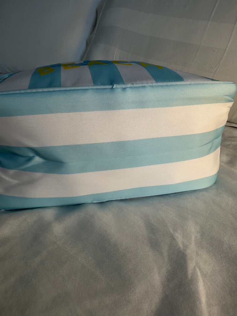 XL Stripe Nylon Pouch - Various Colours **Free personalisation**
