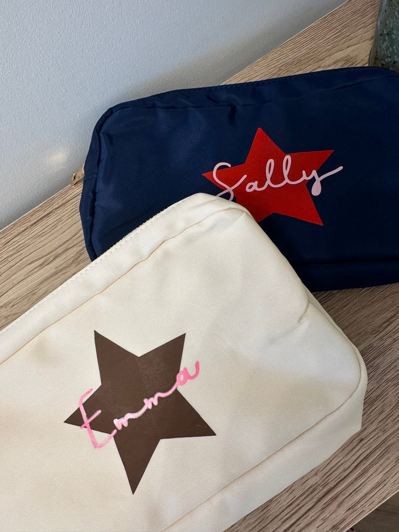 Star with name - choose two colours - free personalisation