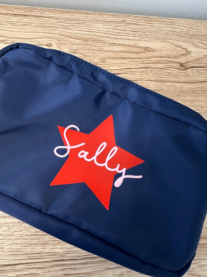 Star with name - choose two colours - free personalisation