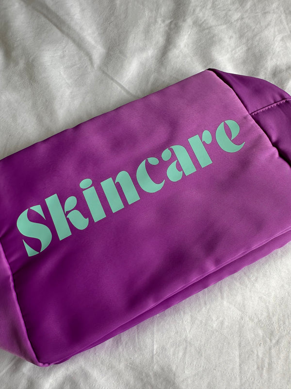 XL Purple Pouch with SKINCARE
