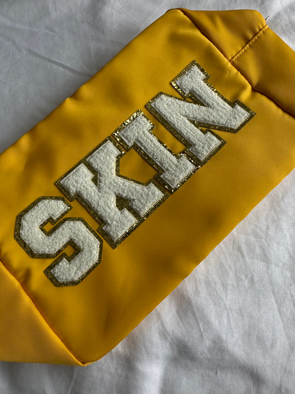 XL Yellow Pouch with Large Letters SKIN